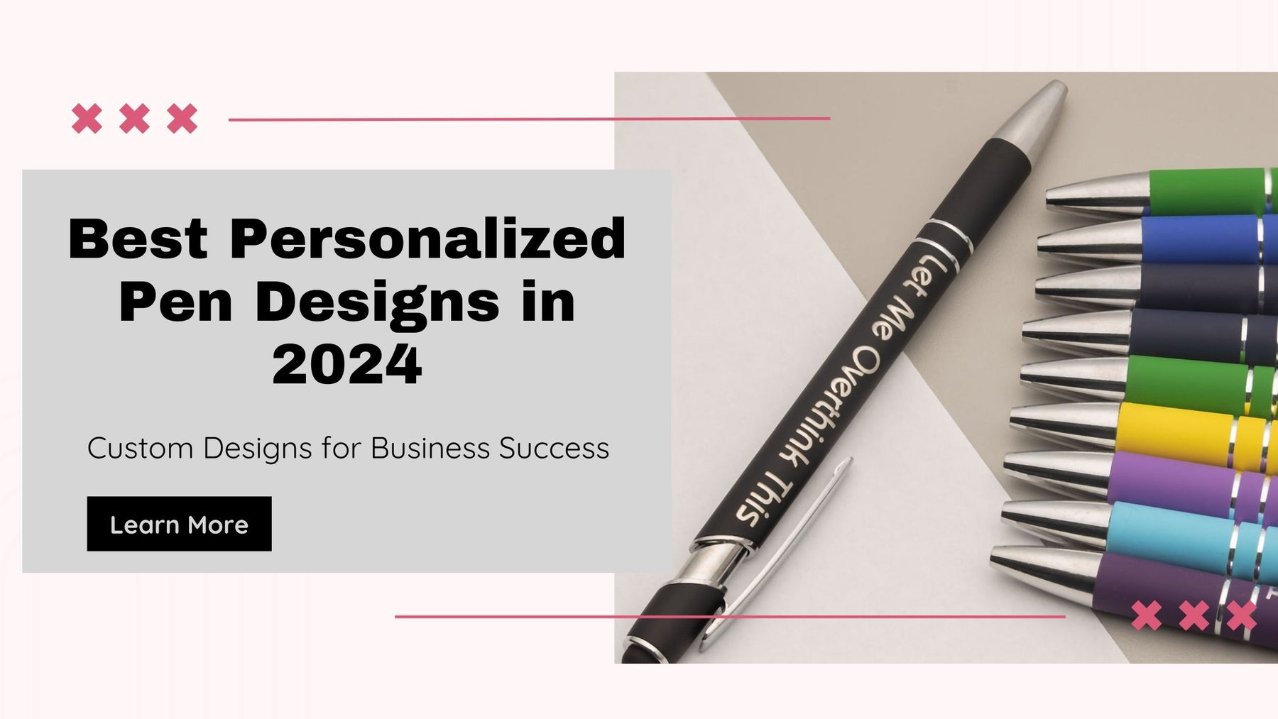 Personalized pens with custom engraving, perfect for business branding and promotional giveaways