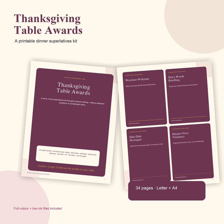 Thanksgiving Dinner Games That Keep Guests at the Table