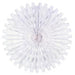 White Tissue Paper Fan Decoration, 25 Inch