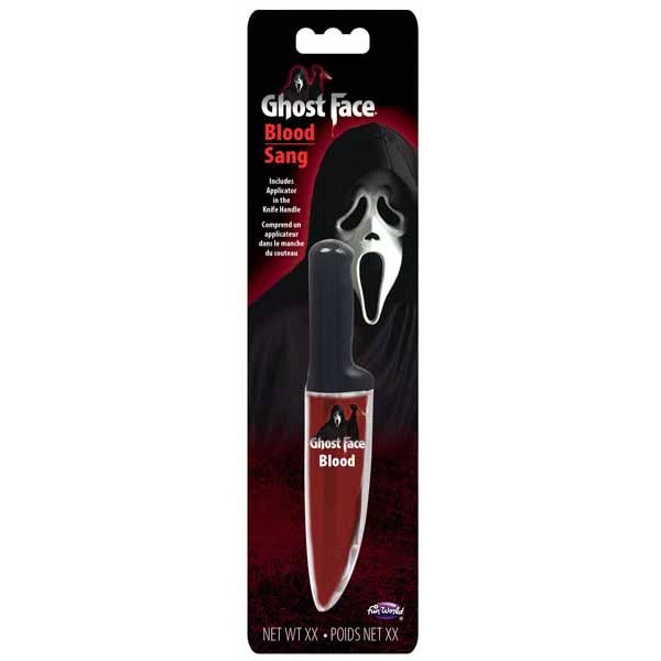 Ghost Face Costume Knife with Blood Effect
