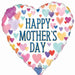 Happy Mother's Day Sprinkle Hearts Jumbo Heart Foil Balloon