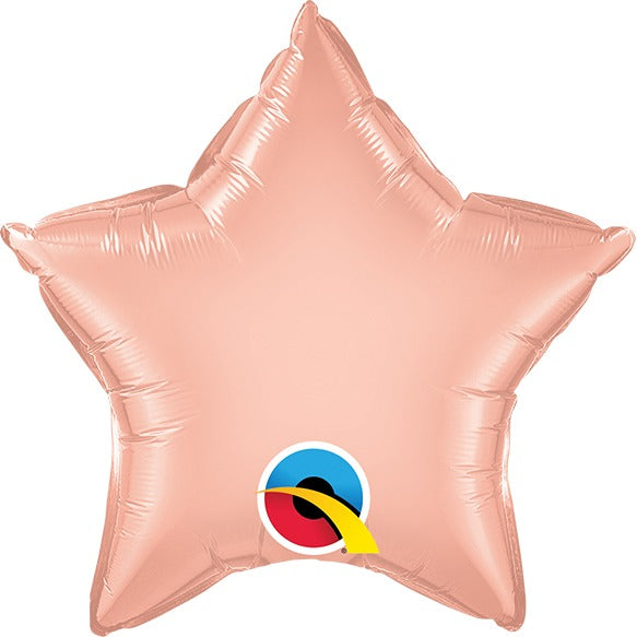 9-Inch Rose Gold Star Foil Balloon
