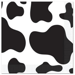 Cow Print 2-Ply Luncheon Napkins, 16 Count