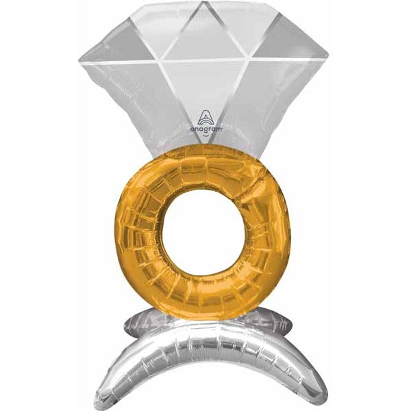 21-Inch Wedding Ring Foil Balloon