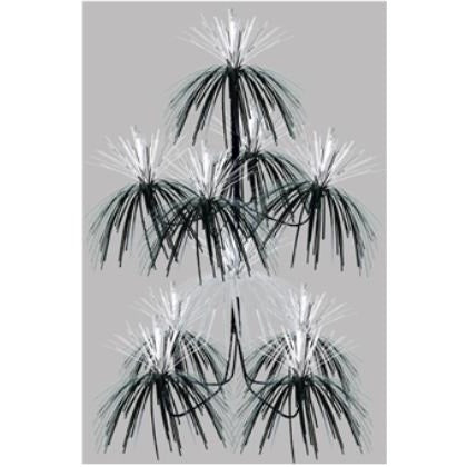 Black & Silver Firework Chandelier, 1 Count
