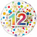 Number 12 Foil Balloon, 18 Inch