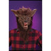 Ferocious Fangs Brown Werewolf Mask