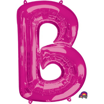34-Inch Pink Letter B Balloon