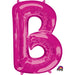 34-Inch Pink Letter B Balloon