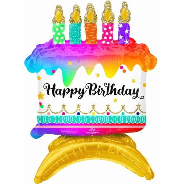 Birthday Cake 18-Inch Foil Balloon