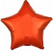 19 in Metallic Orange Star Foil Balloon
