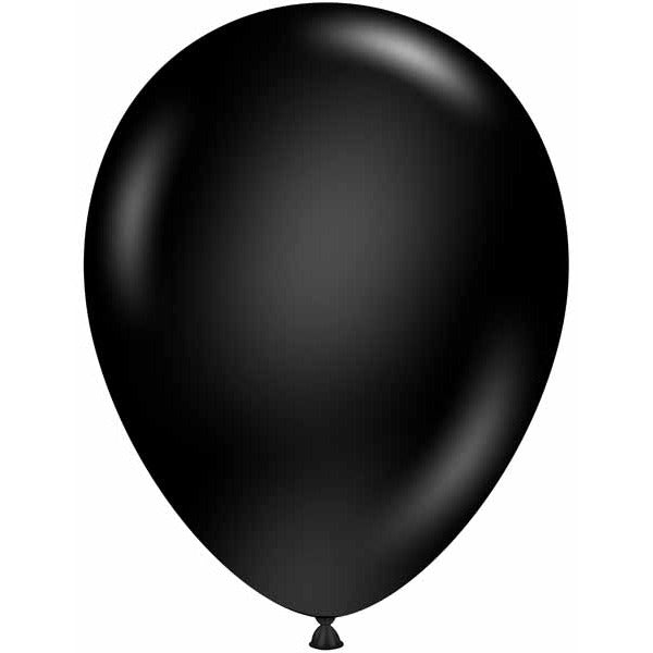 TUFTEX 11-Inch Black Latex Balloons, 100 Count