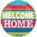 Welcome Home Stripes 18-Inch Round Foil Balloon