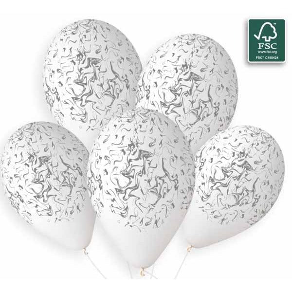 GEMAR 13" MARBLE WHITE SILVER INK 50B