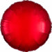 18-Inch Metallic Red Round Foil Balloon