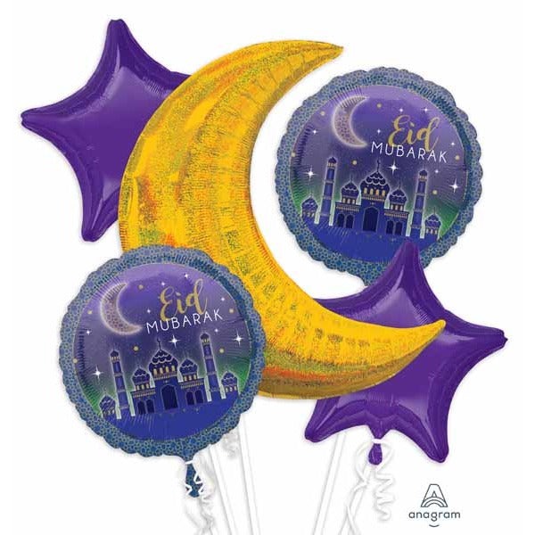 Eid Mubarak Foil Balloon Bouquet