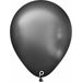 Prima Glam Charcoal 11-Inch Round Latex Balloons, 50 Count