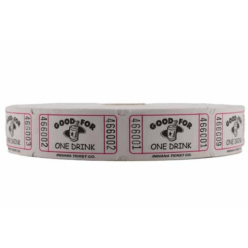 ROLL TICKETS 2000 GOOD 1 DRINK WHITE