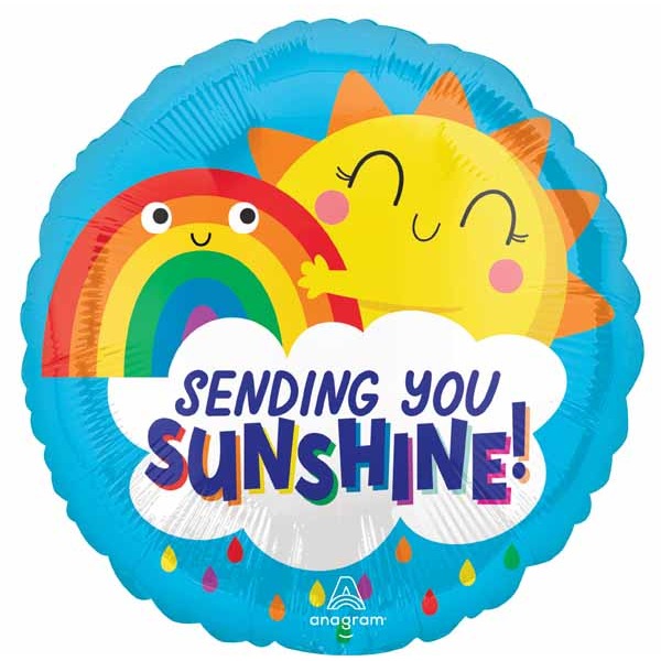 Sending You Sunshine 18" Round Foil Balloon