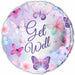 Get Well Butterflies 18" Foil Balloon