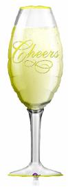 38-Inch Cheers Champagne Glass Foil Balloon