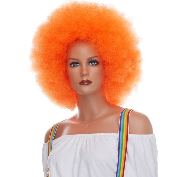 Orange Jumbo Clown Wig