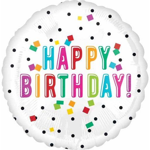 Birthday Confetti 18-Inch Foil Balloon