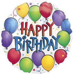 Anagram Balloon Fun Birthday 18-Inch Round Foil Balloon