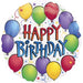 Anagram Balloon Fun Birthday 18-Inch Round Foil Balloon