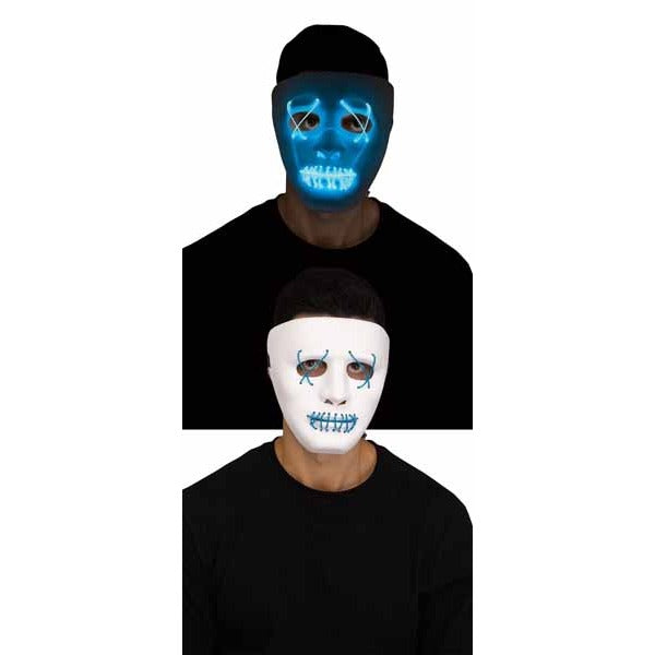 Illumo White Mask with Blue String