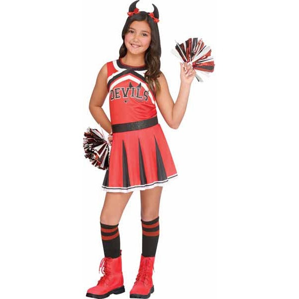 Devils Cheerleader Child Costume, Medium 8/10