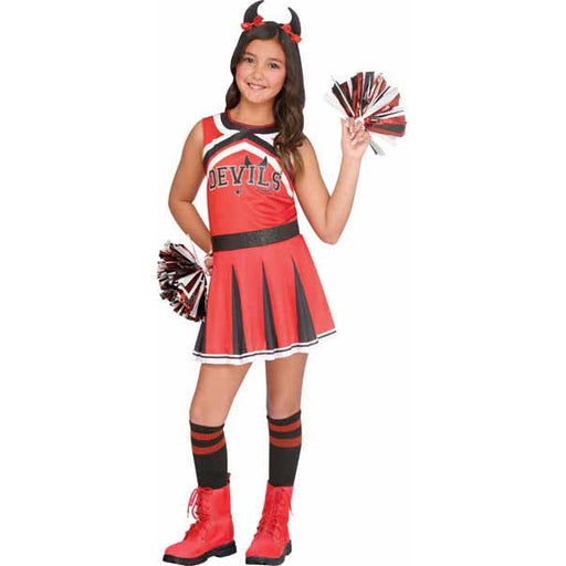 Devils Cheerleader Child Costume, Small 4/6