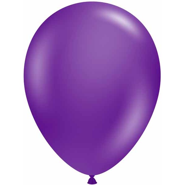 TUFTEX 17-Inch Plum Purple Latex Balloons, 50 Count