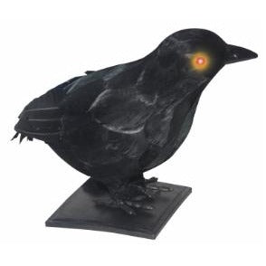 Small Realistic Crow Decoration, 6 Inch