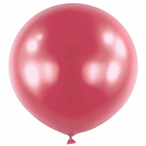 Anagram Satin Luxe Pomegranate 24-Inch Latex Balloons, 4 Count