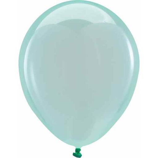 Anagram Crystal Clearz Green 11-Inch Latex Balloons, 100 Count