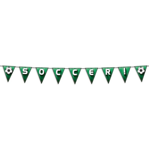 Soccer Pennant Streamer, 8 ft