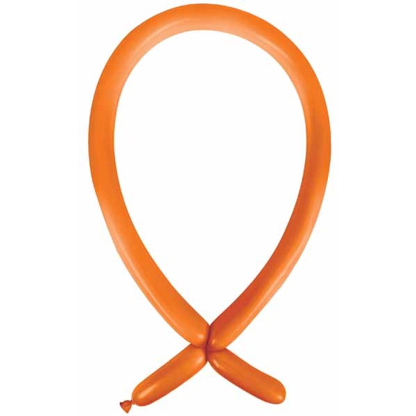 Anagram Orange Peel 160 Latex Modelling Balloons, 100 Count