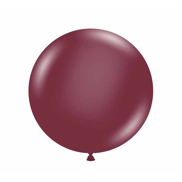 TUFTEX Samba Burgundy 24-Inch Latex Balloons, 25 Count