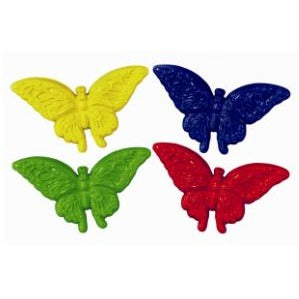 17-Inch Assorted Plastic Butterfly Decorations, 4-Pack