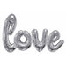 SILVER LOVE SCRIPT 7.5' LONG 4.5' TALL