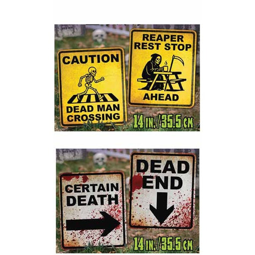 Gruesome Halloween Sign, Assorted Styles