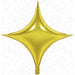 DecoChamp 18-Inch Gold Starpoint Foil Balloons, 5-Pack