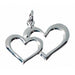 3/4-Inch Heart Charms, 24 Count