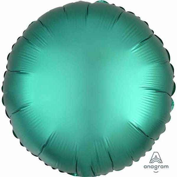 18-Inch Jade Satin Luxe Round Foil Balloon