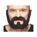MOUSTACHE/BEARD BLACK 20 X 16 CM