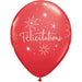 Félicitations Star Print 11-Inch Latex Balloons, 50 Pack