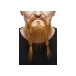 Strawberry Red Moustache and Beard Costume Set