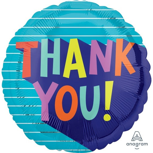 Thank You Fun Type 18-Inch Round Foil Balloon