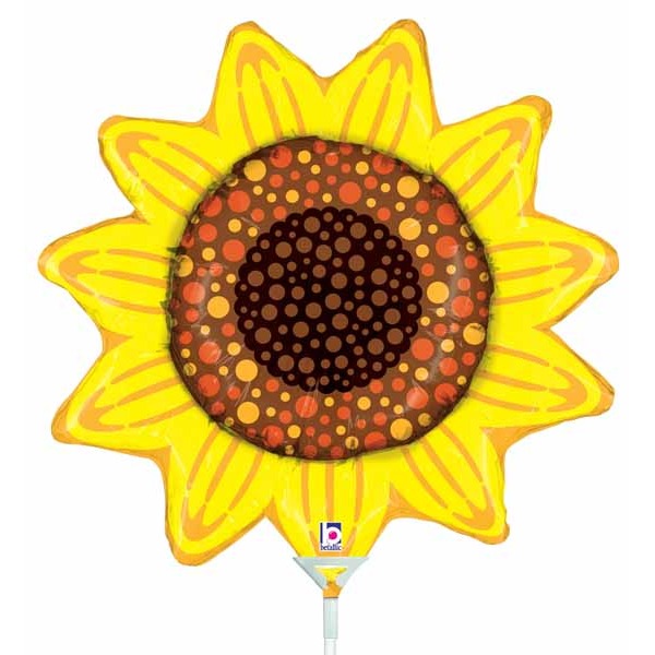 14-Inch Sunflower Mini Shape Foil Balloon
